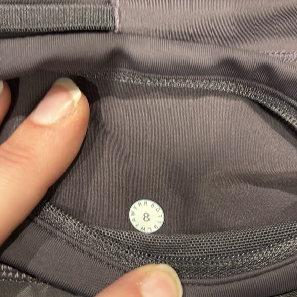 Lululemon size 8 speed up short. 2 1/2 inch inseam taupe in color. - Picture 7 of 7